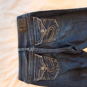 Silver Jeans Co. Bootcut Jeans W29 L34 Dark Wash Mid Rise Stretch Denim